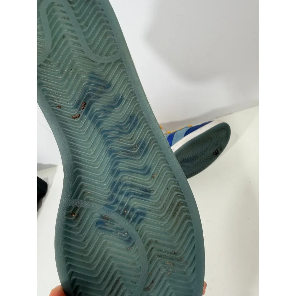 Adidas Americana Hi Golden‎ State Warriors Blue Yellow Suede High Top Sneakers
